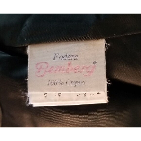 Cinzia Rocca Womens Baby Llama Wool Coat Mink Collar size 6 Bemberg Italy - Picture 9 of 13